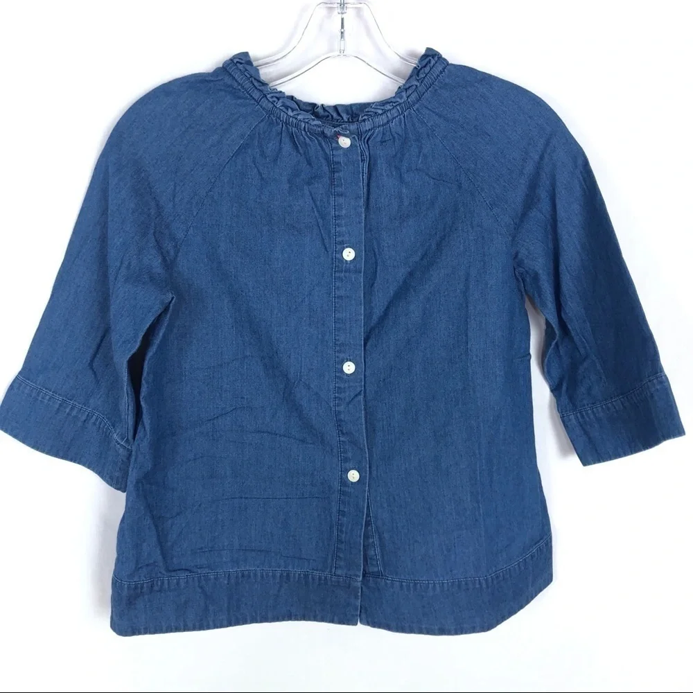 Crewcuts GIRLS denim jean blouse